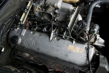 engine being repaired engine being repaired