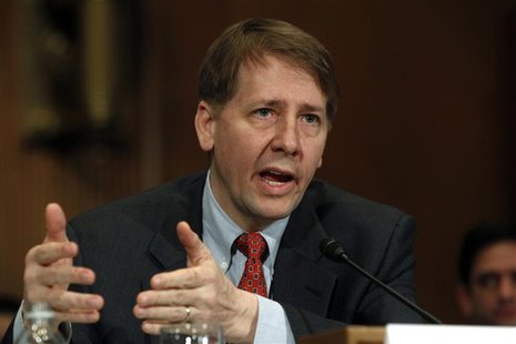 Consumer Financial Protection Bureau Director Richard Cordray testifies before a Senate Banking, Housing and Urban Affairs Committee hearing Consumer Financial Protection Bureau Director Richard Cordray testifies before a Senate Banking, Housing and Urban Affairs Committee hearing
