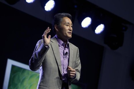 Kazuo Hirai, president and CEO of Sony Corporation, speaks during a Sony news conference at the Consumer Electronics Show (CES) in Las Vegas Kazuo Hirai, president and CEO of Sony Corporation, speaks during a Sony news conference at the Consumer Electronics Show (CES) in Las Vegas