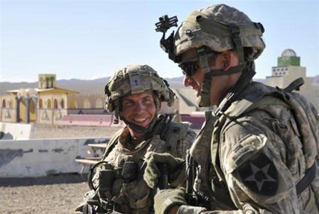 Staff Sgt. Robert Bales (L) is seen during a training exercise at Fort Irwin, California, in this August 23, 2011 DVIDS handout photo. REUTE Staff Sgt. Robert Bales (L) is seen during a training exercise at Fort Irwin, California, in this August 23, 2011 DVIDS handout photo. REUTE