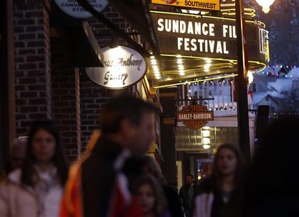People walk past the Egyptian Theatre along Main Street before the opening day of the Sundance Film Festival in Park City, Utah, January 16, People walk past the Egyptian Theatre along Main Street before the opening day of the Sundance Film Festival in Park City, Utah, January 16,