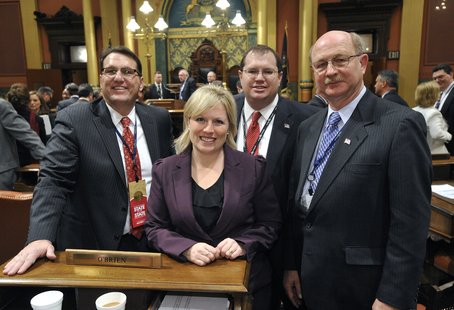 Margaret O'Brien at the State of the State address Margaret O'Brien at the State of the State address