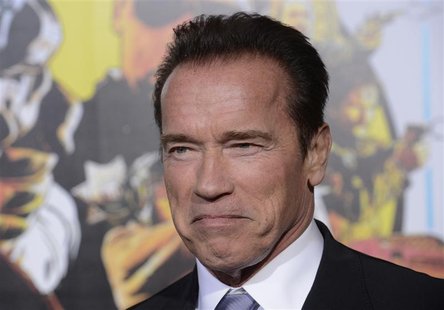 Cast member Arnold Schwarzenegger attends the premiere of the film "The Last Stand" in Los Angeles, California January 14, 2013. REUTERS/Phi Cast member Arnold Schwarzenegger attends the premiere of the film "The Last Stand" in Los Angeles, California January 14, 2013. REUTERS/Phi