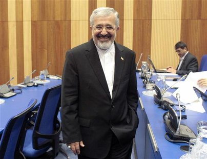 Iran's International Atomic Energy Agency (IAEA) ambassador Ali Asghar Soltanieh smiles as he attends a board of governors meeting at the UN Iran's International Atomic Energy Agency (IAEA) ambassador Ali Asghar Soltanieh smiles as he attends a board of governors meeting at the UN