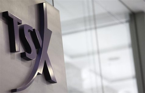 A Toronto Stock Exchange (TSX) logo is seen in Toronto November 9, 2007. REUTERS/Mark Blinch A Toronto Stock Exchange (TSX) logo is seen in Toronto November 9, 2007. REUTERS/Mark Blinch