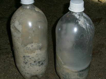 A pair of active meth labs cooking away discovered in the garage. A pair of active meth labs cooking away discovered in the garage.