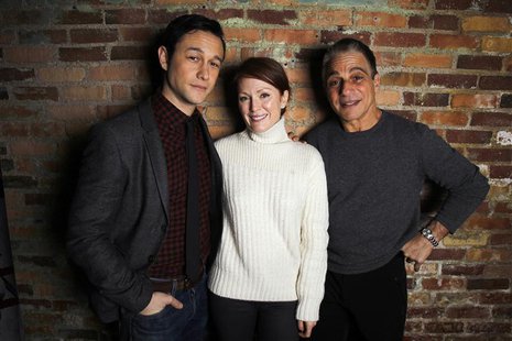 Cast members Joseph Gordon-Levitt (L), Julianne Moore (C) and Tony Danza of the film "Don Jon's Addiction" pose during the Sundance Film Fes Cast members Joseph Gordon-Levitt (L), Julianne Moore (C) and Tony Danza of the film "Don Jon's Addiction" pose during the Sundance Film Fes