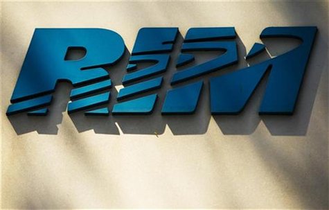 A logo of the Blackberry maker's Research in Motion is seen on a building at the RIM Technology Park in Waterloo April 18, 2012. Picture tak A logo of the Blackberry maker's Research in Motion is seen on a building at the RIM Technology Park in Waterloo April 18, 2012. Picture tak