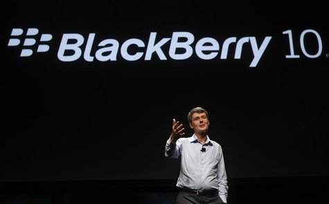 Research In Motion CEO Thorsten Heins gestures as he delivers his keynote address during the Blackberry Jam Americas in San Jose, California Research In Motion CEO Thorsten Heins gestures as he delivers his keynote address during the Blackberry Jam Americas in San Jose, California