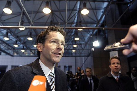 Netherlands' Finance Minister Jeroen Dijsselbloem arrives at a Euro Zone finance ministers meeting in Brussels January 21, 2013. REUTERS/Eri Netherlands' Finance Minister Jeroen Dijsselbloem arrives at a Euro Zone finance ministers meeting in Brussels January 21, 2013. REUTERS/Eri