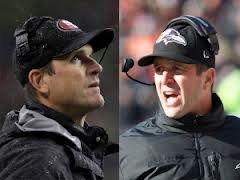 Jim and John Harbaugh both win spots in the Super Bowl guiding their own teams. Jim and John Harbaugh both win spots in the Super Bowl guiding their own teams.
