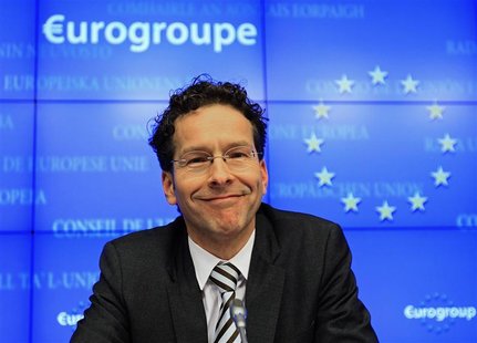 Netherlands' Finance Minister Jeroen Dijsselbloem holds his first news conference after being appointed new Eurogroup Chairman during a euro Netherlands' Finance Minister Jeroen Dijsselbloem holds his first news conference after being appointed new Eurogroup Chairman during a euro