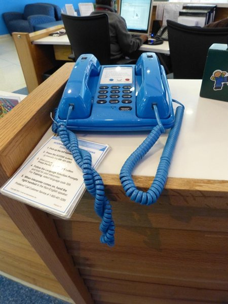 This phone allows families to call anywhere in the world free of charge.