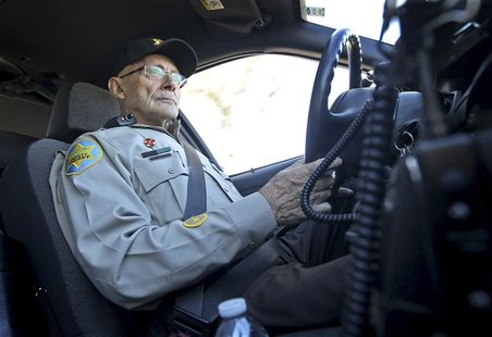 Maricopa County Sheriff's Office Desert Foothills Posse Commander Captain David Bennett patrols around a local elementary school in Cave Cre Maricopa County Sheriff's Office Desert Foothills Posse Commander Captain David Bennett patrols around a local elementary school in Cave Cre
