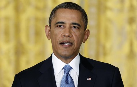 U.S. President Barack Obama addresses a news conference at the White House in Washington, January 14, 2013. REUTERS/Jonathan Ernst U.S. President Barack Obama addresses a news conference at the White House in Washington, January 14, 2013. REUTERS/Jonathan Ernst
