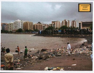 The landing site that U.S. citizen David Headley located for the Pakistani militants who carried out the 2008 assault on Mumbai, is seen in The landing site that U.S. citizen David Headley located for the Pakistani militants who carried out the 2008 assault on Mumbai, is seen in
