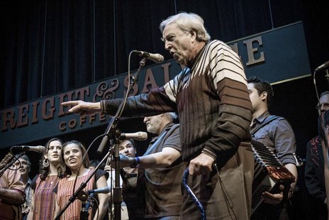 Chris Strachwitz (R), founder of Arhoolie Records, speaks during a gathering in February 2011 in Berkeley, California for a 50th anniversary Chris Strachwitz (R), founder of Arhoolie Records, speaks during a gathering in February 2011 in Berkeley, California for a 50th anniversary