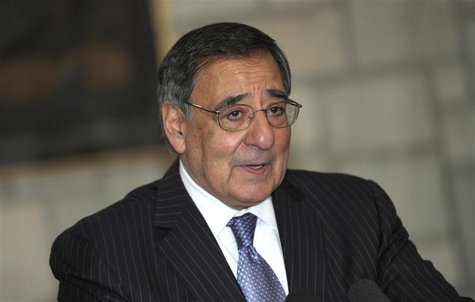 U.S. Defense Secretary Leon Panetta speaks about a suicide bombing near a NATO base, during a joint news conference with Afghan President Ha U.S. Defense Secretary Leon Panetta speaks about a suicide bombing near a NATO base, during a joint news conference with Afghan President Ha