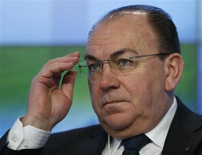 Chairman of Swiss bank UBS Axel Weber adjusts his glasses during the annual World Economic Forum (WEF) meeting in Davos January 23, 2013. RE Chairman of Swiss bank UBS Axel Weber adjusts his glasses during the annual World Economic Forum (WEF) meeting in Davos January 23, 2013. RE