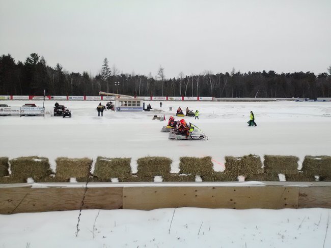 Snowmobile races.