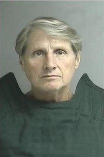 Peregrine Financial Group's former Chief Executive Russell Wasendorf Sr. wears an anti-suicide tunic following his arrest on charges of lyin Peregrine Financial Group's former Chief Executive Russell Wasendorf Sr. wears an anti-suicide tunic following his arrest on charges of lyin