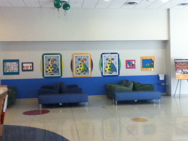 Sample of patient art around the hospital