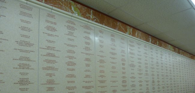 Donor Wall at St. Jude Children's Research Hospital