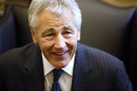 Chuck Hagel reacts during meeting on Capitol Hill in Washington in this January 23, 2013 file photo. As Hagel, President Barack Obama's nomi Chuck Hagel reacts during meeting on Capitol Hill in Washington in this January 23, 2013 file photo. As Hagel, President Barack Obama's nomi