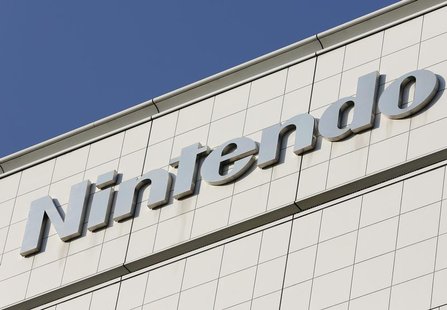 The logo of Nintendo Co is pictured outside the company headquarters building in Kyoto, western Japan January 7, 2013. REUTERS/Yuriko Nakao The logo of Nintendo Co is pictured outside the company headquarters building in Kyoto, western Japan January 7, 2013. REUTERS/Yuriko Nakao
