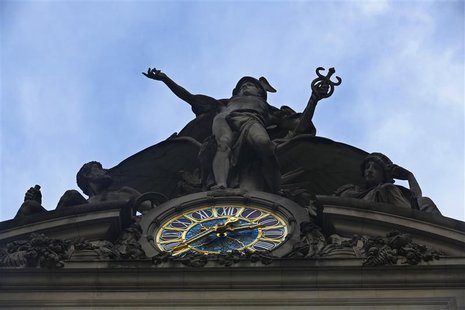 A statue of Mercury sits above the clock over 42nd St. at Grand Central Terminal in New York, January 25, 2013. REUTERS/Brendan McDermid A statue of Mercury sits above the clock over 42nd St. at Grand Central Terminal in New York, January 25, 2013. REUTERS/Brendan McDermid