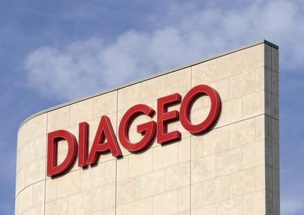 A signage is seen on the outside of Diageo offices in west London October 10, 2008. REUTERS/Toby Melville A signage is seen on the outside of Diageo offices in west London October 10, 2008. REUTERS/Toby Melville