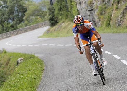 Rabobank Cycling Team rider Luis Leon Sanchez of Spain cycles in a break away during the 14th stage of the 99th Tour de France cycling race Rabobank Cycling Team rider Luis Leon Sanchez of Spain cycles in a break away during the 14th stage of the 99th Tour de France cycling race