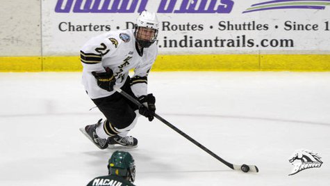 WMU F Trevor Elias, who scored the winning goal in the Broncos' 3-1 victory over Ferris State on Friday, Feb. 1st (photo by Rachel Lewis) WMU F Trevor Elias, who scored the winning goal in the Broncos' 3-1 victory over Ferris State on Friday, Feb. 1st (photo by Rachel Lewis)