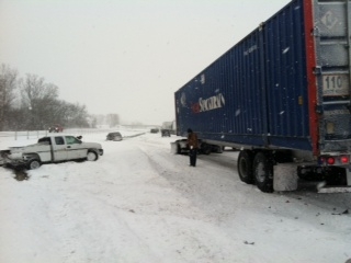 Vehicles were scattered for some distance. Vehicles were scattered for some distance.