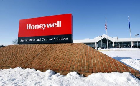 A view of the corporate sign outside the Honeywell International Automation and Control Solutions manufacturing plant in Golden Valley, Minn A view of the corporate sign outside the Honeywell International Automation and Control Solutions manufacturing plant in Golden Valley, Minn