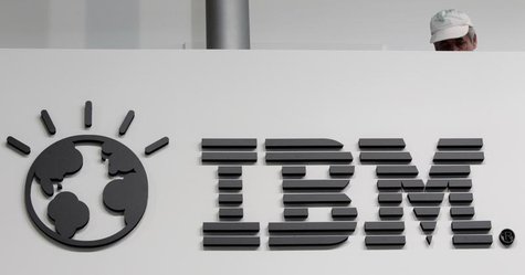 A worker is pictured behind a logo at the IBM stand on the CeBIT computer fair in Hanover February 26, 2011. The world's largest IT fair CeB A worker is pictured behind a logo at the IBM stand on the CeBIT computer fair in Hanover February 26, 2011. The world's largest IT fair CeB
