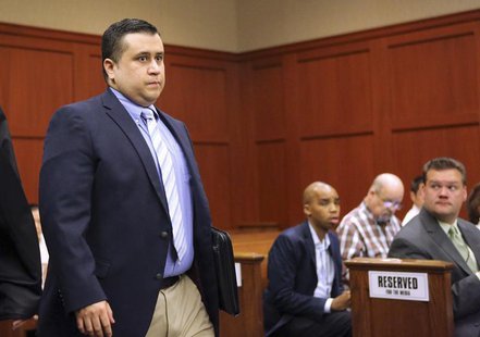 George Zimmerman arrives for a hearing in Seminole circuit court in Sanford, Florida February 5, 2013. REUTERS/Joe Burbank/Pool George Zimmerman arrives for a hearing in Seminole circuit court in Sanford, Florida February 5, 2013. REUTERS/Joe Burbank/Pool