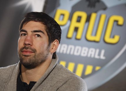 Nikola Karabatic, former Montpellier handball club player, attends a news conference at the PAUC Handball club in Aix-en-Provence, Febuary 2 Nikola Karabatic, former Montpellier handball club player, attends a news conference at the PAUC Handball club in Aix-en-Provence, Febuary 2