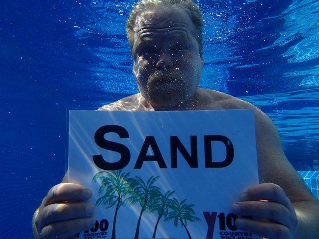 Dan Stone takes a swim