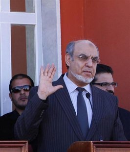 Tunisian Prime Minister Hamadi Jebali speaks during a joint news conference in the border town of Ghadames, southwest of Tripoli January 12, Tunisian Prime Minister Hamadi Jebali speaks during a joint news conference in the border town of Ghadames, southwest of Tripoli January 12,