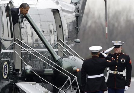 U.S. President Barack Obama arrives via Marine One at Leesburg Executive Airport to delivers remarks nearby at the House Democratic Issues C U.S. President Barack Obama arrives via Marine One at Leesburg Executive Airport to delivers remarks nearby at the House Democratic Issues C