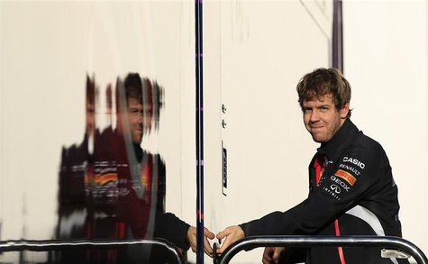 Red Bull Formula One driver Sebastian Vettel of Germany is seen in the paddock during a training session at the Jerez racetrack in southern Red Bull Formula One driver Sebastian Vettel of Germany is seen in the paddock during a training session at the Jerez racetrack in southern