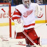 Red Wings goalie Jonas Gustavsson Red Wings goalie Jonas Gustavsson