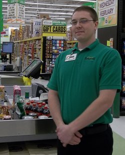 Wisconsin State Champion grocery bagger Jared Seidel from Marshfield's Festival Foods.
Wisconsin State Champion grocery bagger Jared Seidel from Marshfield's Festival Foods.