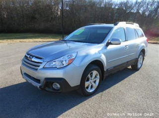 This 2013 Subaru Outback is similar to the one driven by Mary Jo Robertshaw of Oshkosh, who has been missing since Feb. 5, 2013. This 2013 Subaru Outback is similar to the one driven by Mary Jo Robertshaw of Oshkosh, who has been missing since Feb. 5, 2013.
