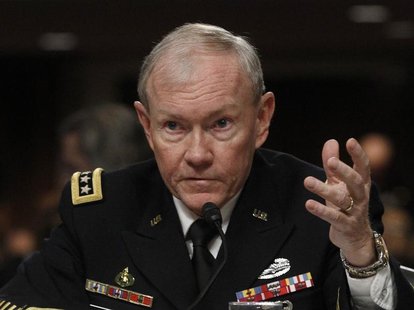 U.S. Army General Martin Dempsey, the Chairman of the Joint Chiefs of Staff, testifies on the Defense Department's response on the attack on U.S. Army General Martin Dempsey, the Chairman of the Joint Chiefs of Staff, testifies on the Defense Department's response on the attack on