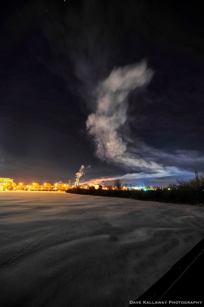 This is what it looked like right at the end when the fireworks were done! Still looked cool with the smoke!