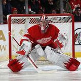 Jimmy Howard #35 of the Detroit Red Wings