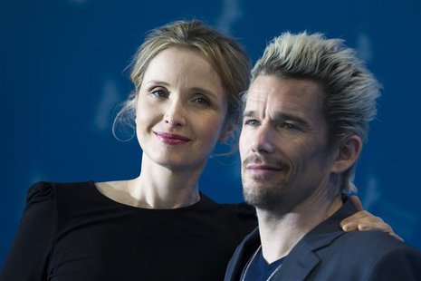 Cast members Julie Delpy (L) and Ethan Hawke pose during a photocall to promote their movie "Before Midnight" at the 63rd Berlinale Internat Cast members Julie Delpy (L) and Ethan Hawke pose during a photocall to promote their movie "Before Midnight" at the 63rd Berlinale Internat