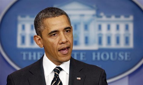President Barack Obama speaks from the briefing room of the White House in Washington February 5, 2013. REUTERS/Kevin Lamarque President Barack Obama speaks from the briefing room of the White House in Washington February 5, 2013. REUTERS/Kevin Lamarque